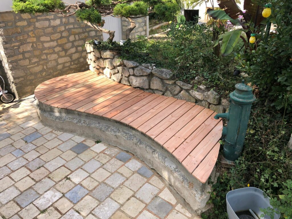 Terrasse en bois proche d'Angoulême en Charente, Croisé Bâtiment
